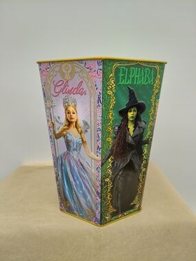 Rare Wicked 2 For Good In Movie 2025 Tin Hexagon Popcorn Bucket